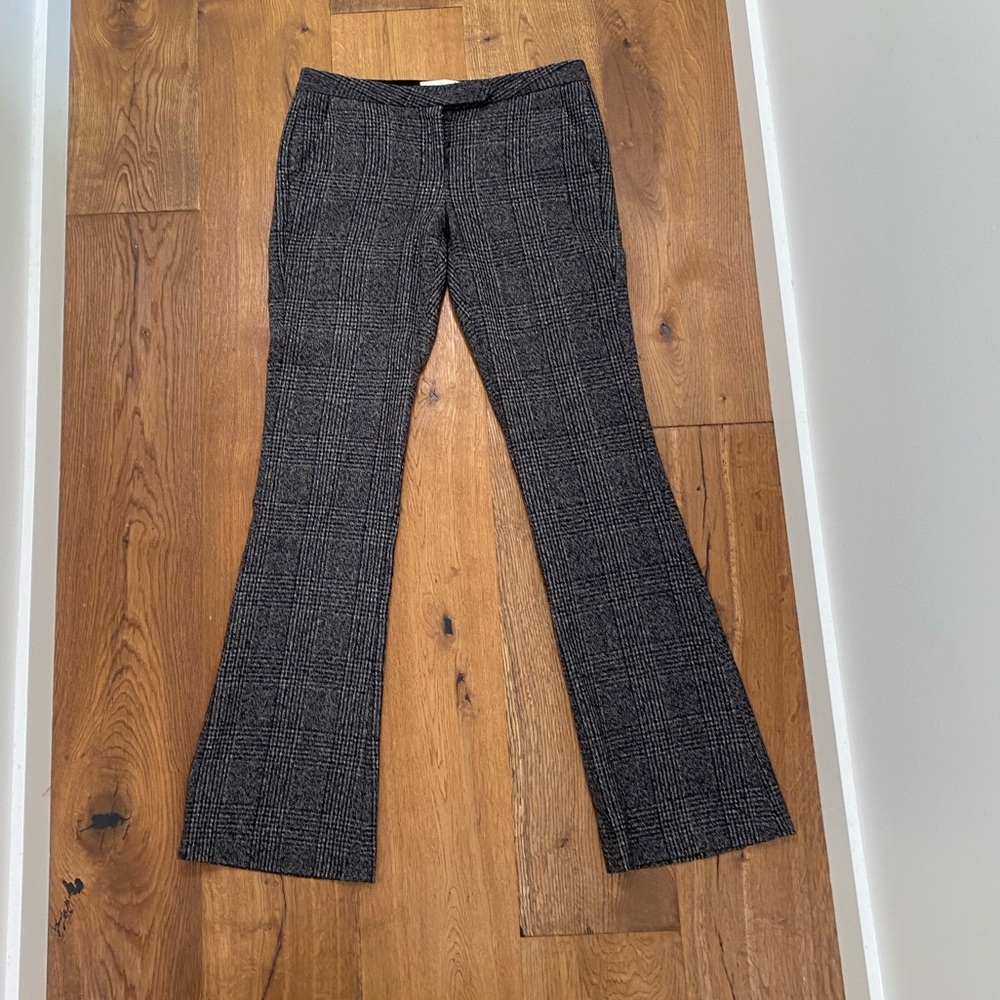Wool plaid ALC flare ALC trousers